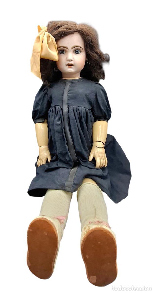 Bambole Internazionali: + ANTIGUA MU&Ntilde;ECA FRANCESA CABEZA EN PORCELANA Y BRAZOS Y PIERNAS ARTICULADOS MADERA - GRABADA 11