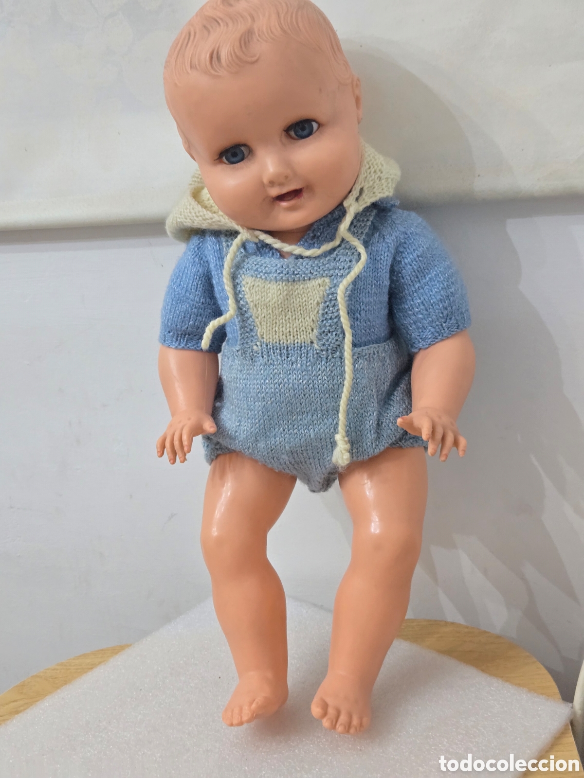 Mu&ntilde;ecas extranjeras: Antiguo Mu&ntilde;eco a&ntilde;os 50 beb&eacute; franc&eacute;s Polyflex - Foto 6