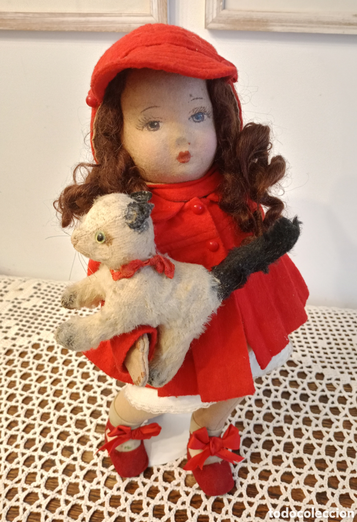 Mu&ntilde;ecas Extranjeras: Mu&ntilde;eca antigua tipo Lenci de los a&ntilde;os 30