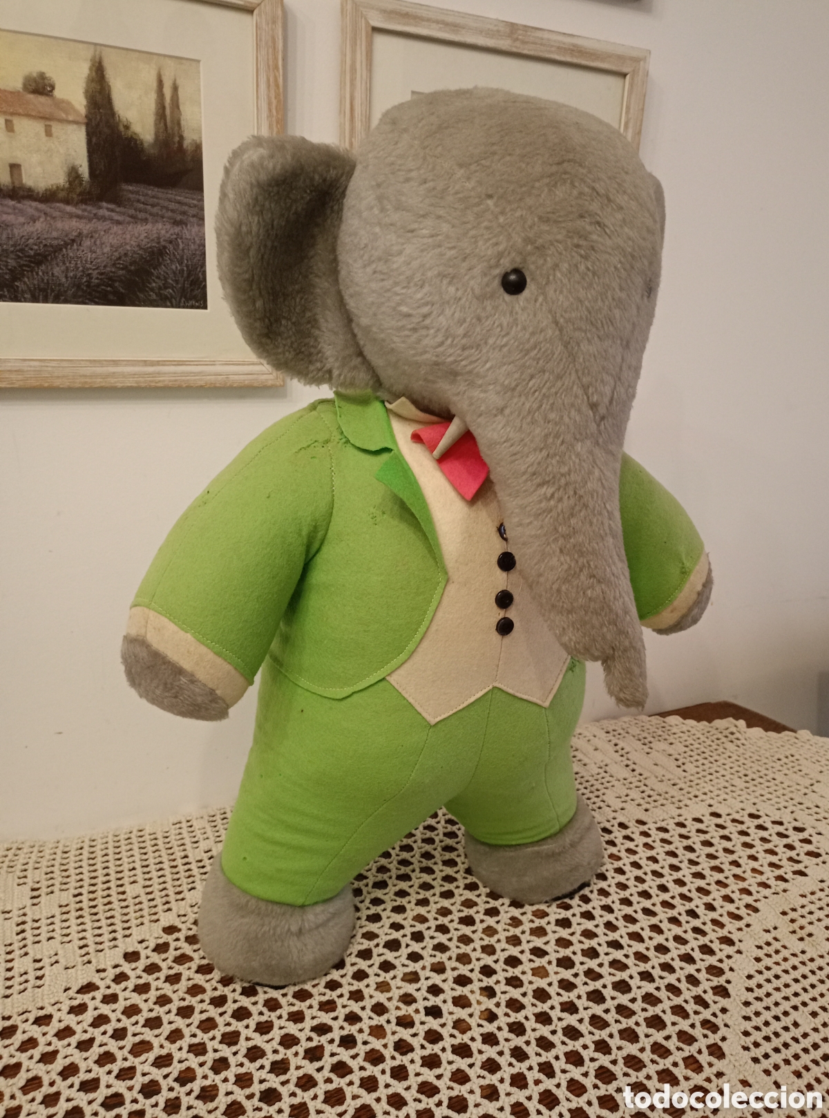 Mu&ntilde;ecas extranjeras: Mu&ntilde;eco antiguo Babar de los a&ntilde;os 60 - Foto 2