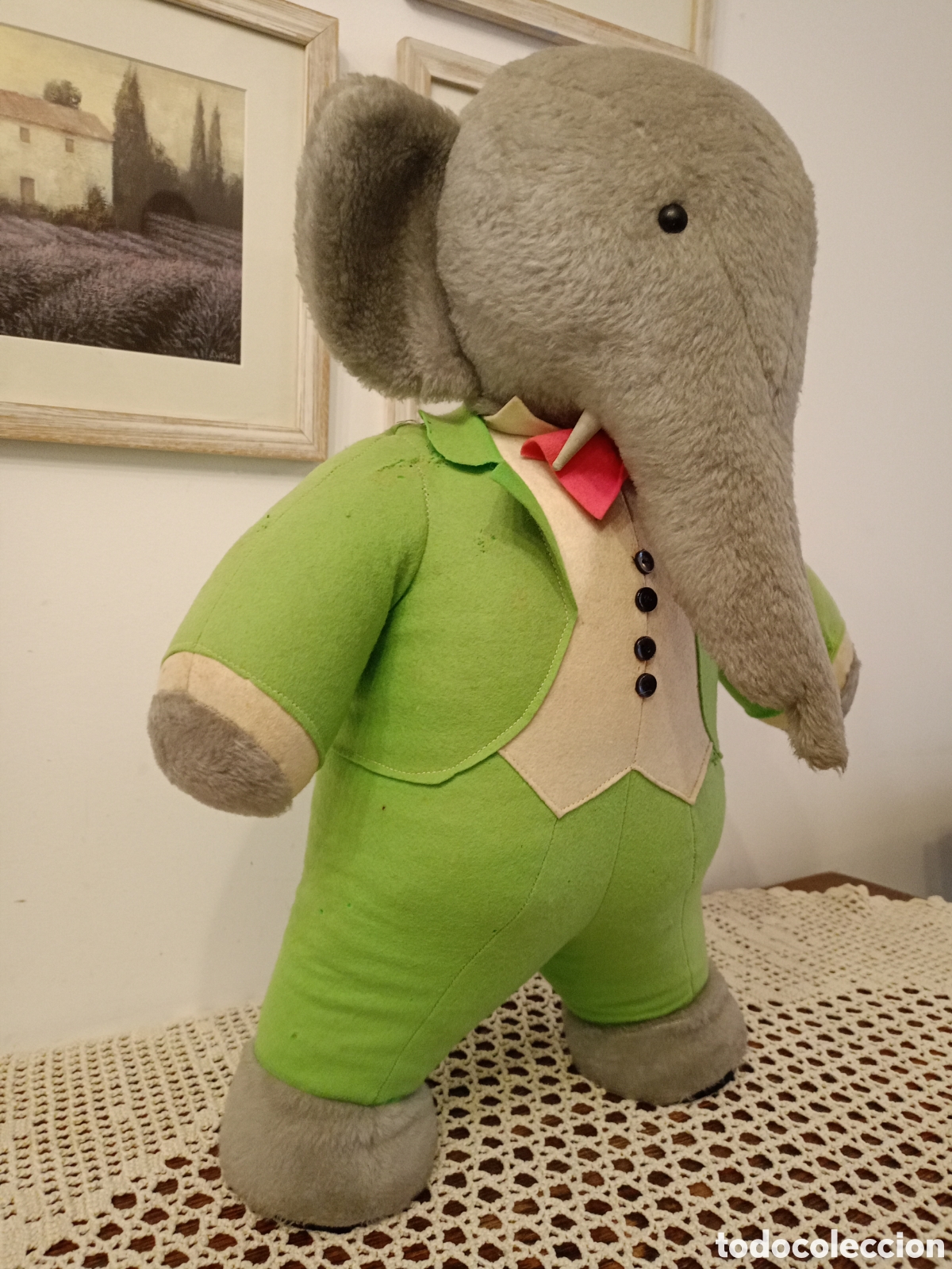 Mu&ntilde;ecas extranjeras: Mu&ntilde;eco antiguo Babar de los a&ntilde;os 60 - Foto 4