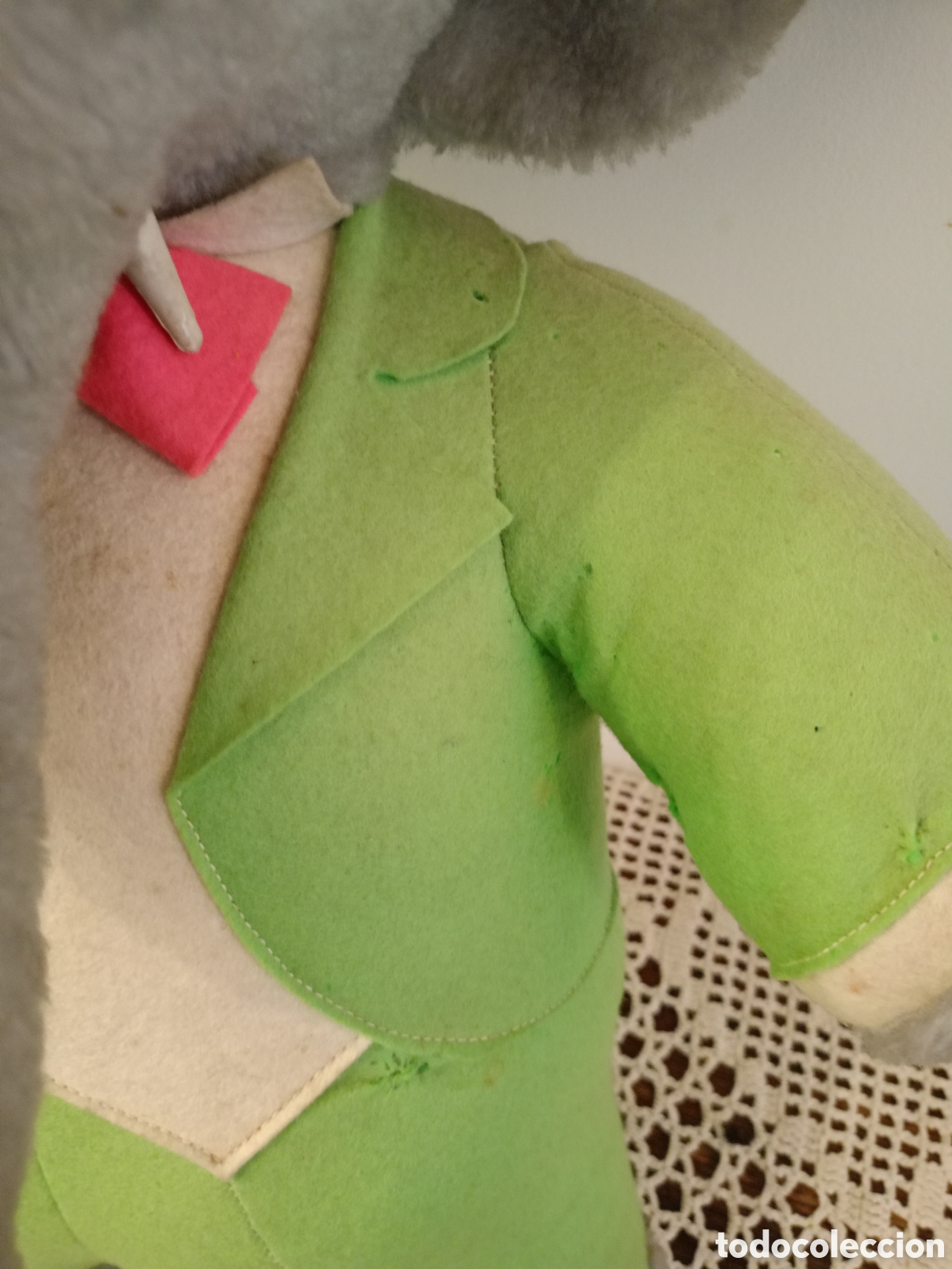Mu&ntilde;ecas extranjeras: Mu&ntilde;eco antiguo Babar de los a&ntilde;os 60 - Foto 9