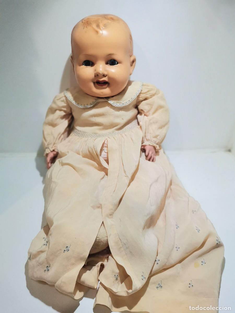 Mu&ntilde;ecas Extranjeras: mu&ntilde;eca antigua de carton piedra