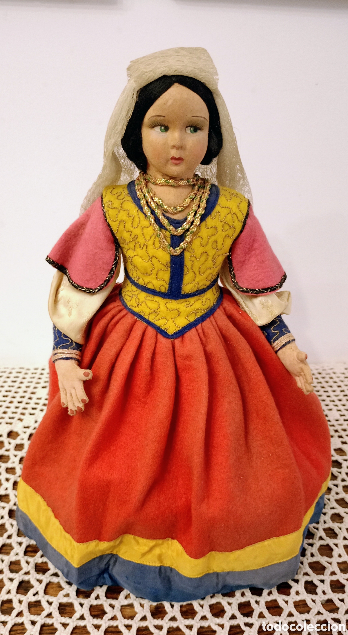 Mu&ntilde;ecas Extranjeras: Mu&ntilde;eca antigua tipo Lenci de la Marca Magis