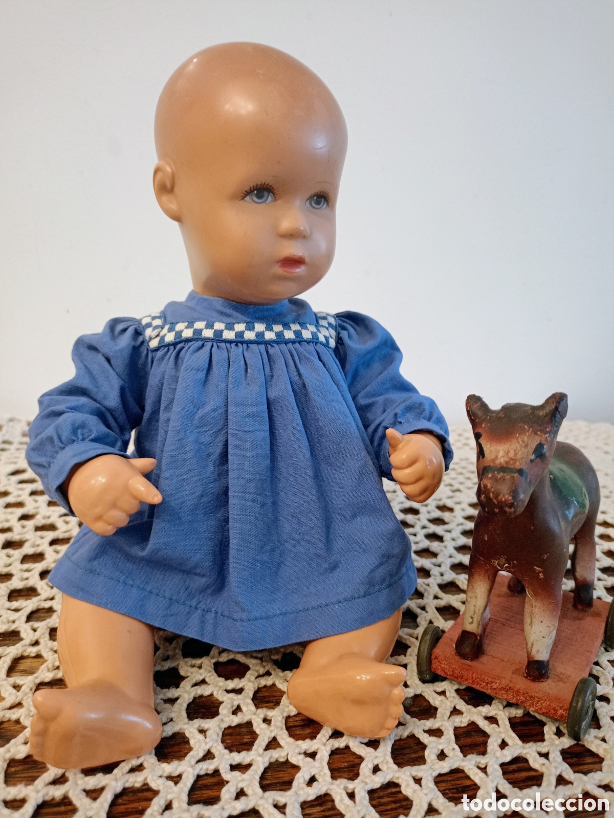 Mu&ntilde;ecas Extranjeras: Mu&ntilde;eco antiguo Kathe Kruse de los a&ntilde;os 50