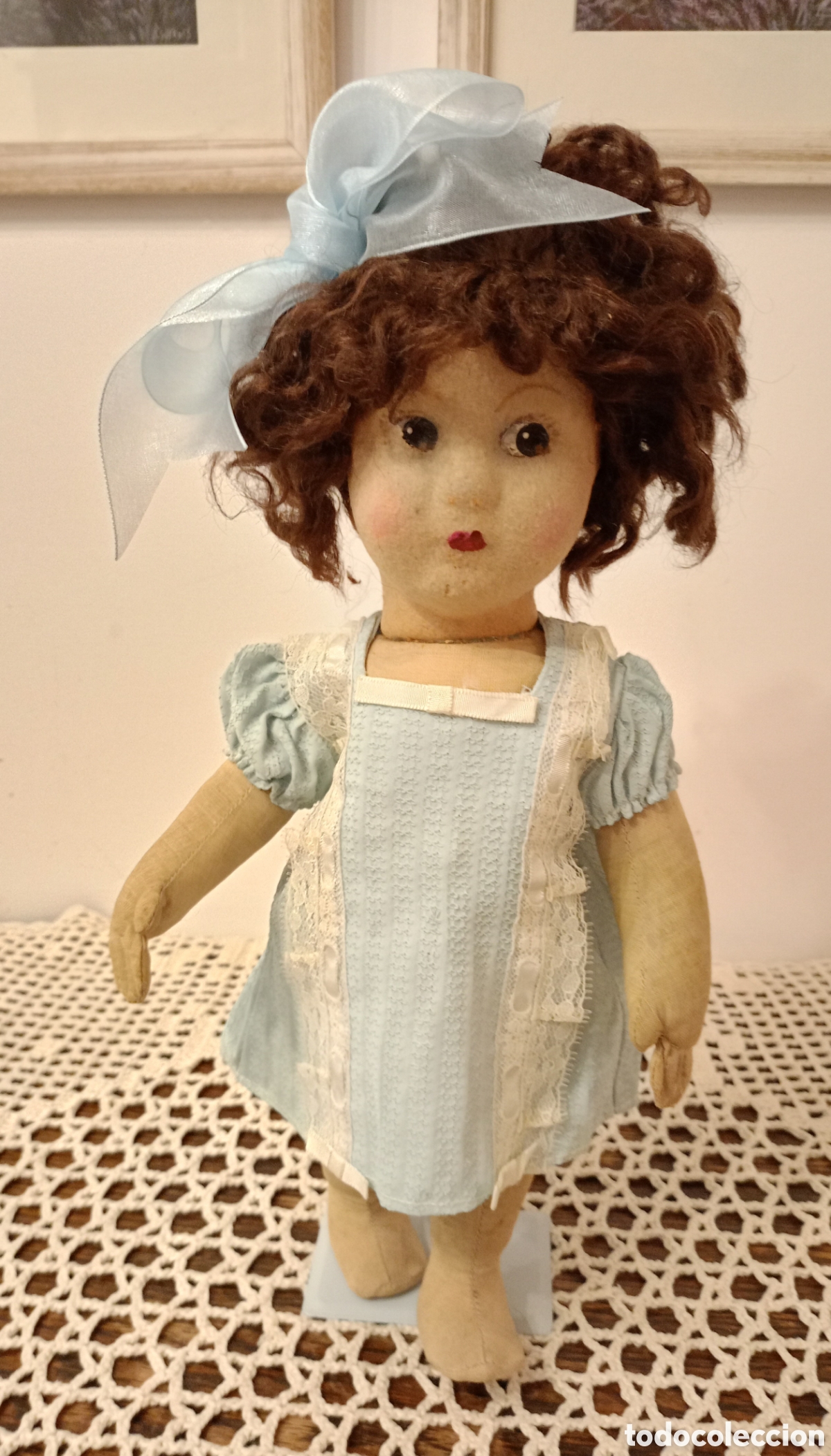 Mu&ntilde;ecas extranjeras: Mu&ntilde;eca antigua tipo Lenci - Foto 3