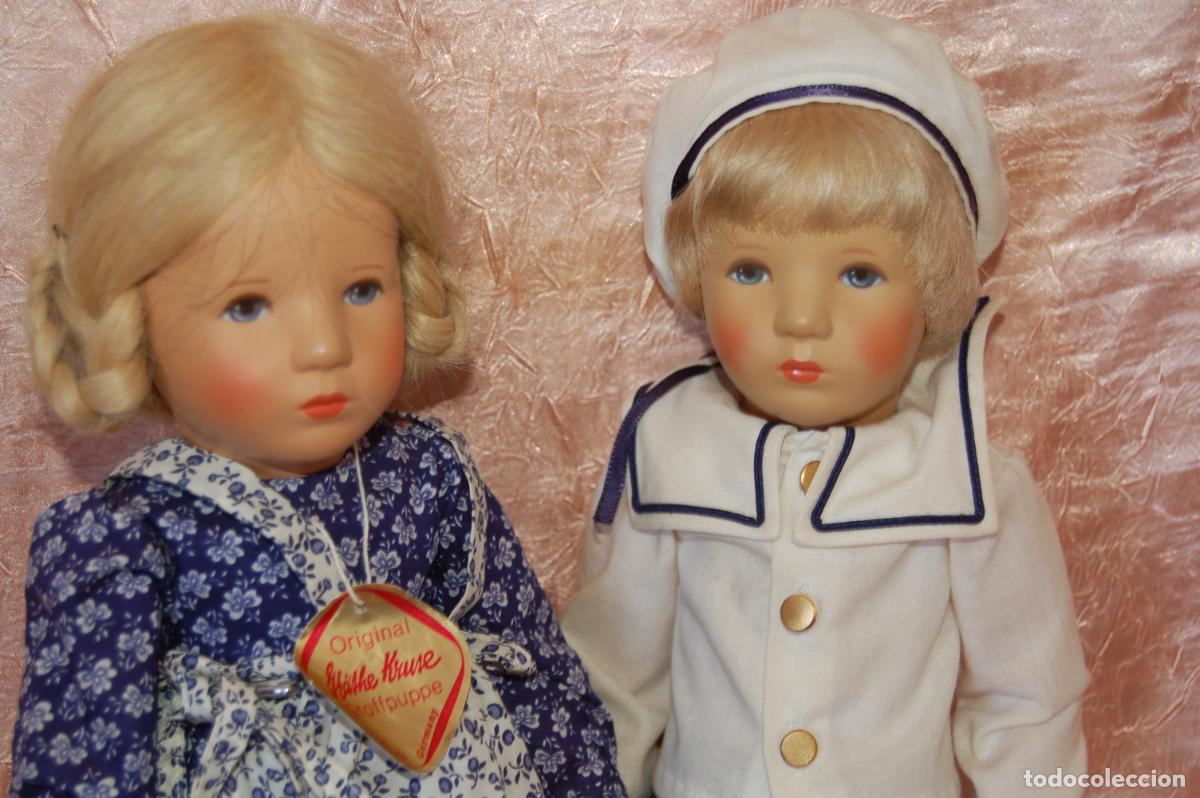 Mu&ntilde;ecas extranjeras: pareja de mu&ntilde;ecas kathe kruse - Foto 6