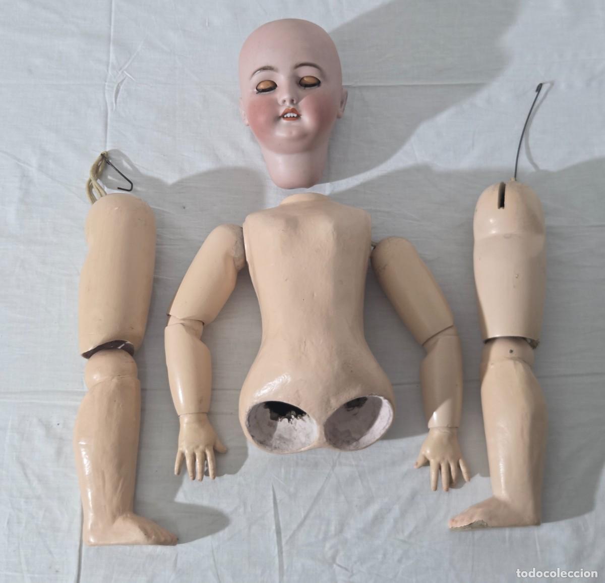 Mu&ntilde;ecas Extranjeras: Mu&ntilde;eca Simon & Halbig N.15, cart&oacute;n piedra y cabeza de porcelana