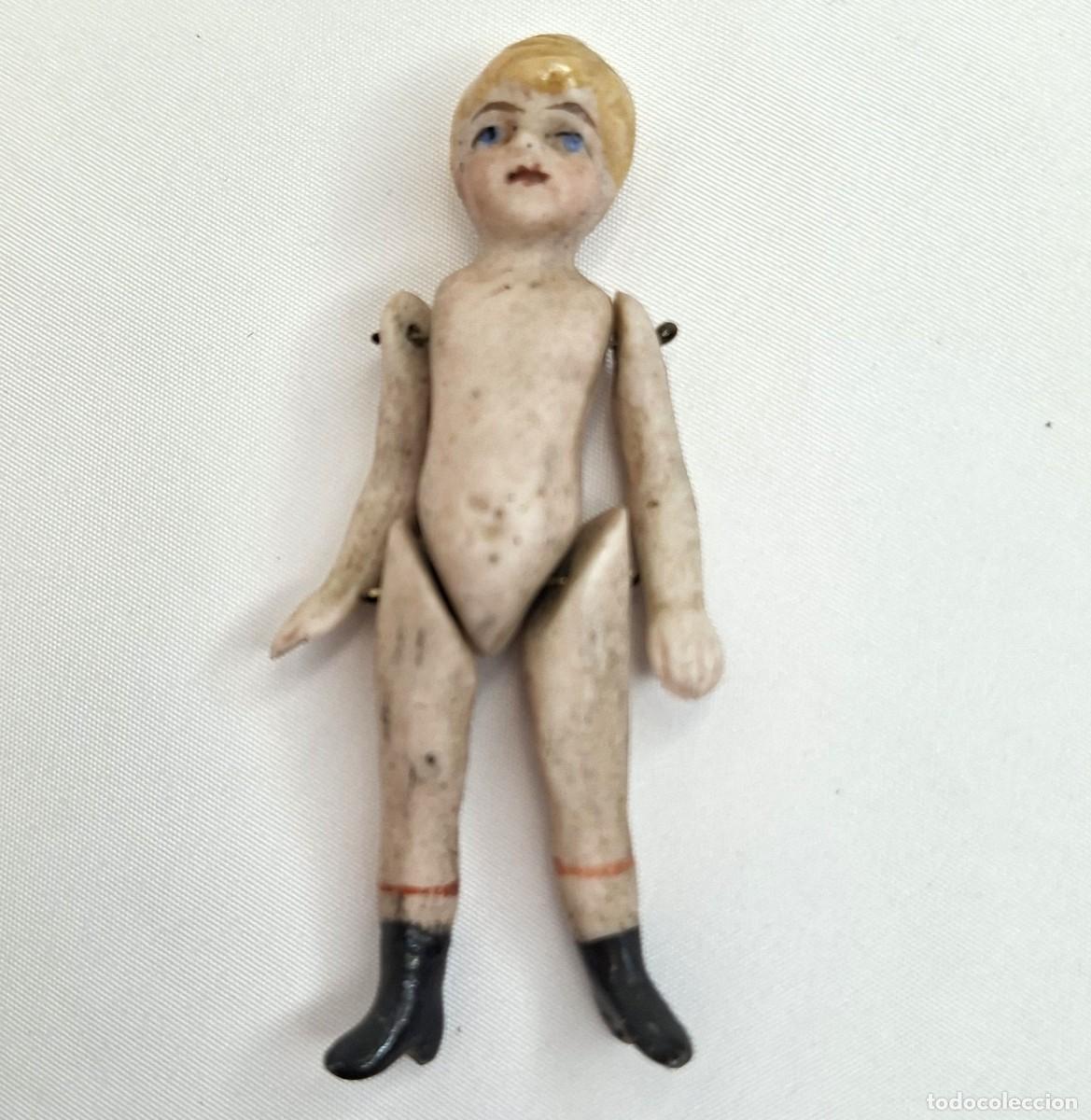 Mu&ntilde;ecas Extranjeras: MINI MU&Ntilde;ECA DE PORCELANA PARA CASA DE MU&Ntilde;ECAS 7cm.