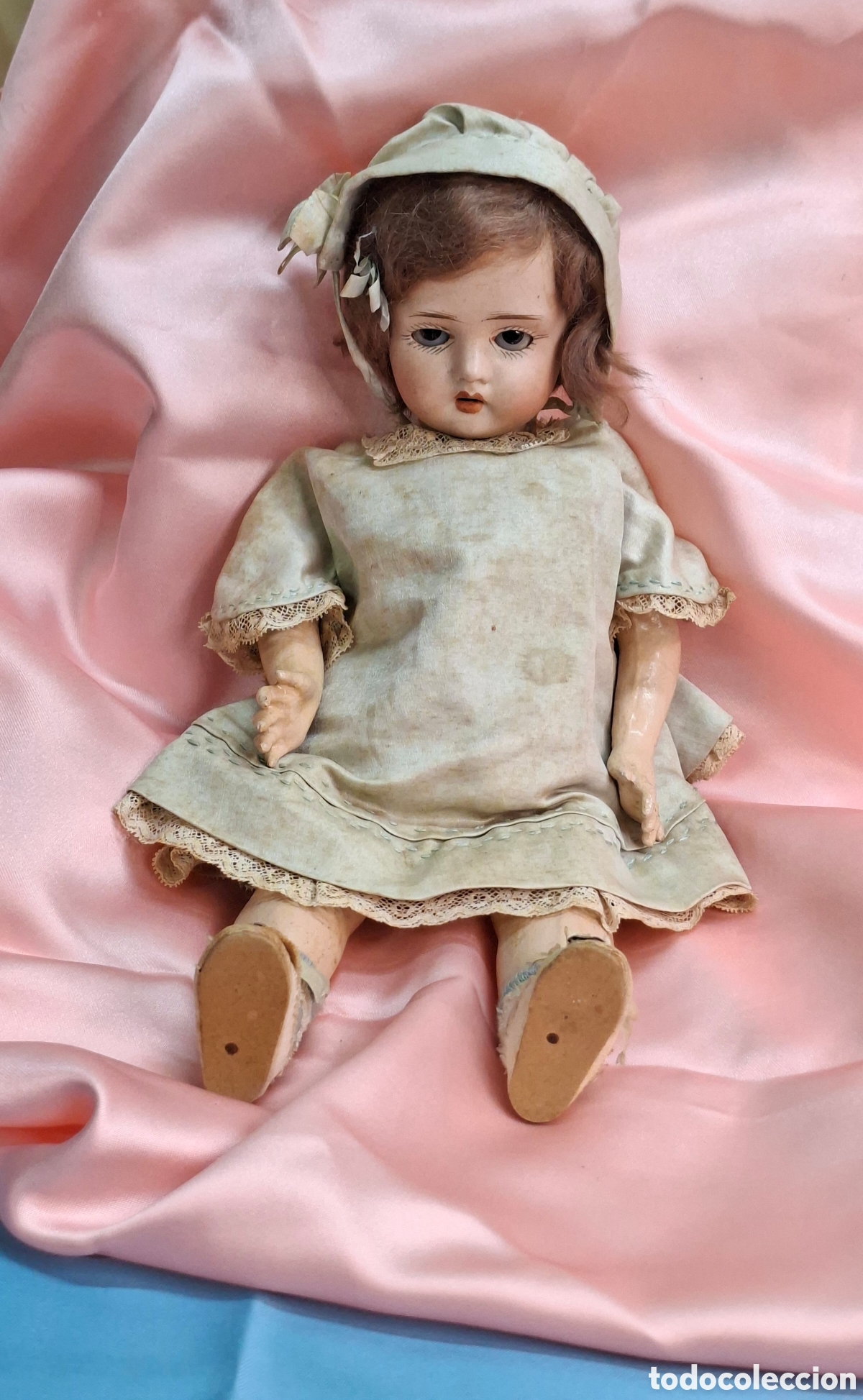 Mu&ntilde;ecas Extranjeras: Preciosa mu&ntilde;eca antigua del siglo XIX