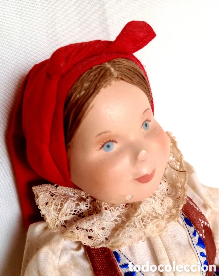 Mu&ntilde;ecas extranjeras: Antigua mu&ntilde;eca rusa original