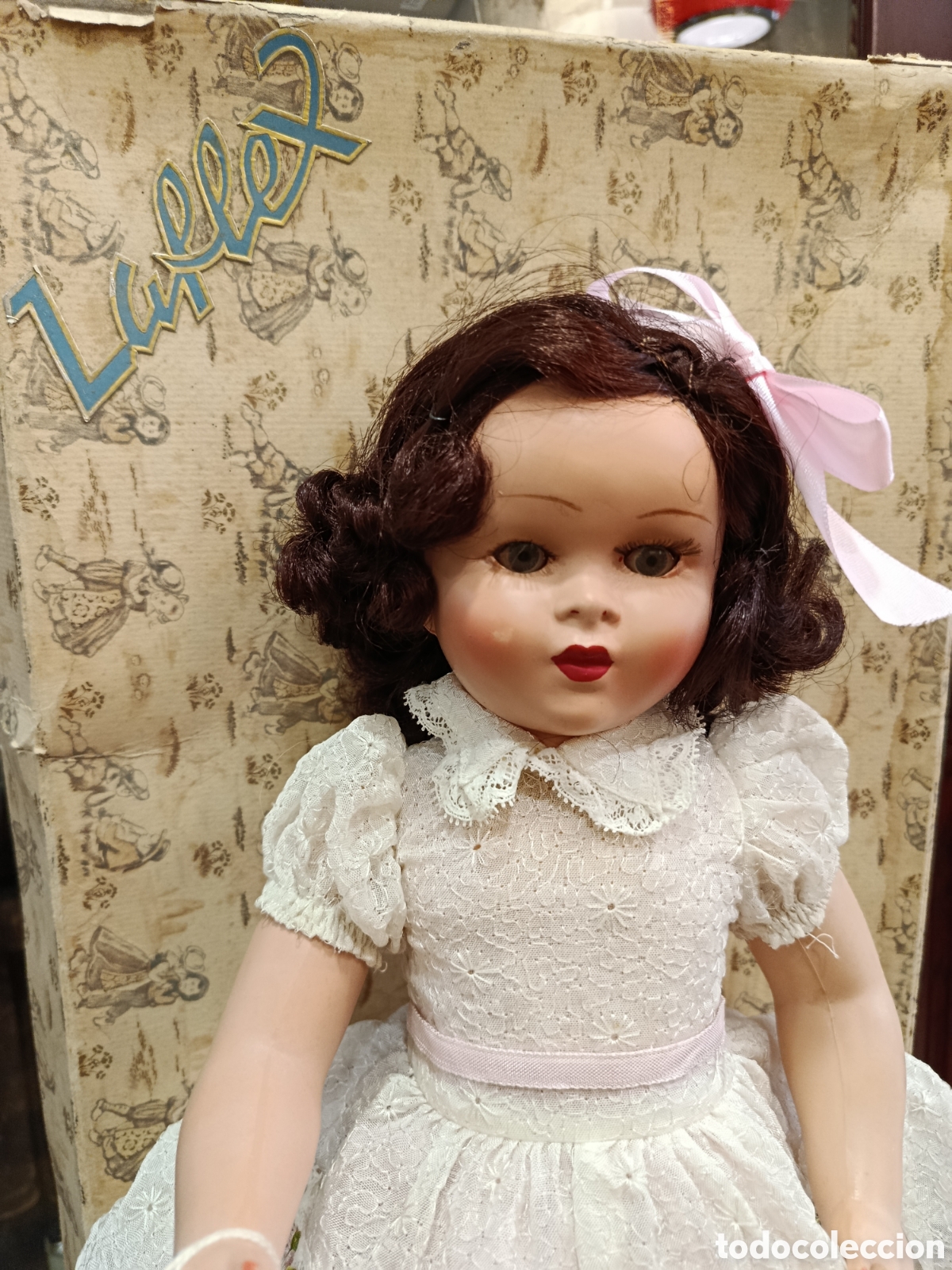 Mu&ntilde;ecas extranjeras: Antigua mu&ntilde;eca francesa Poup&eacute;e Laflex. Con caja original.