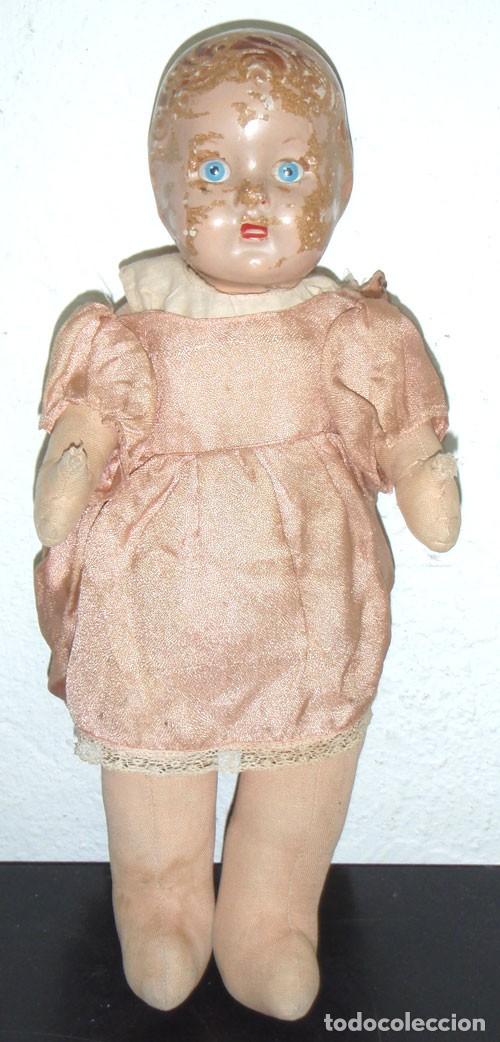 Mu&ntilde;ecas extranjeras: Mu&ntilde;eco antiguo - 38 cm