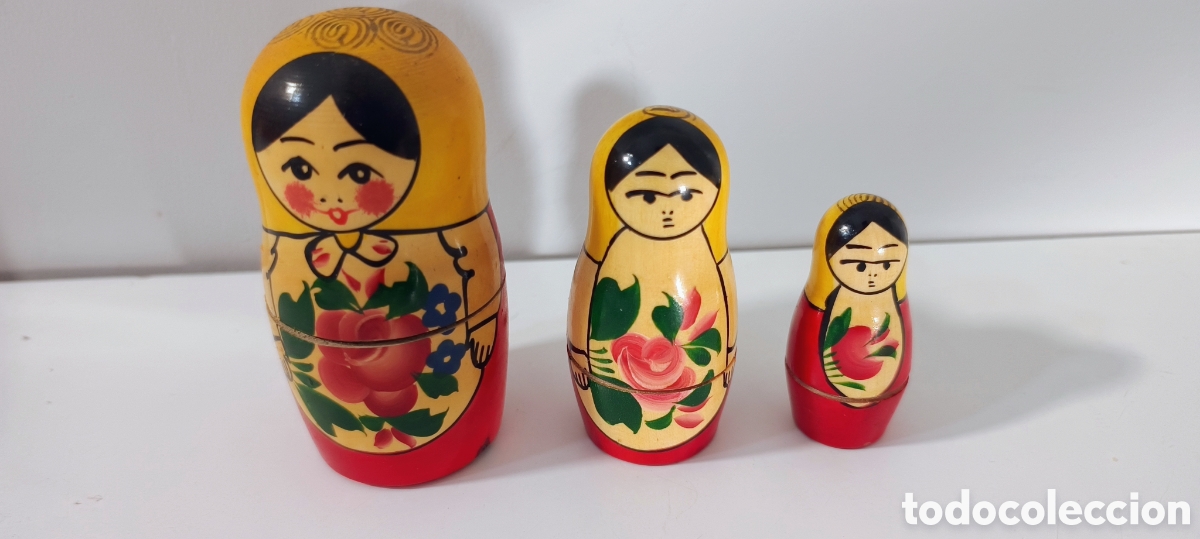Mu&ntilde;ecas extranjeras: Juego de mu&ntilde;ecas Matrioscas rusas originales.