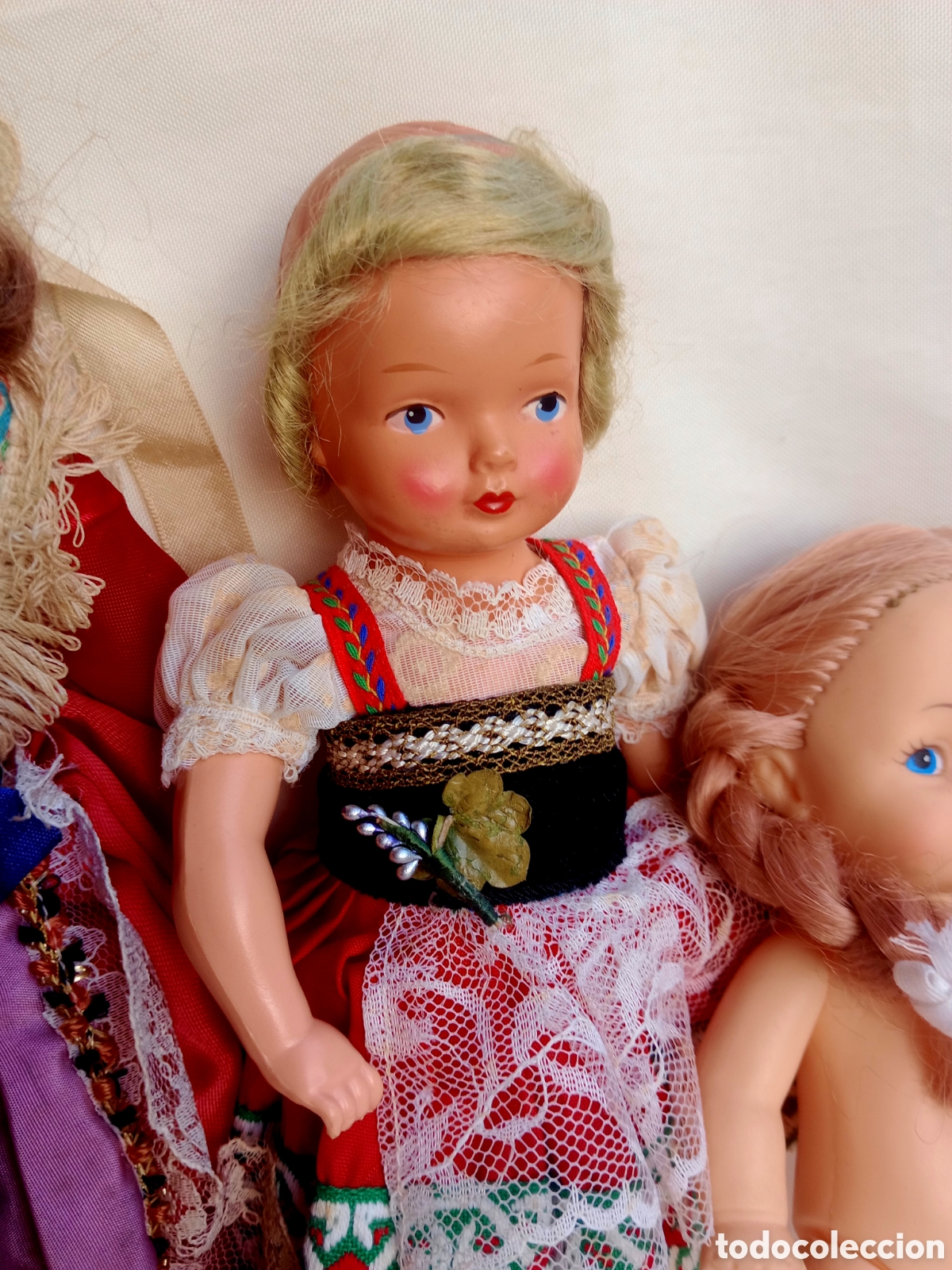 Mu&ntilde;ecas extranjeras: Lote de mu&ntilde;ecas antiguas - Foto 2
