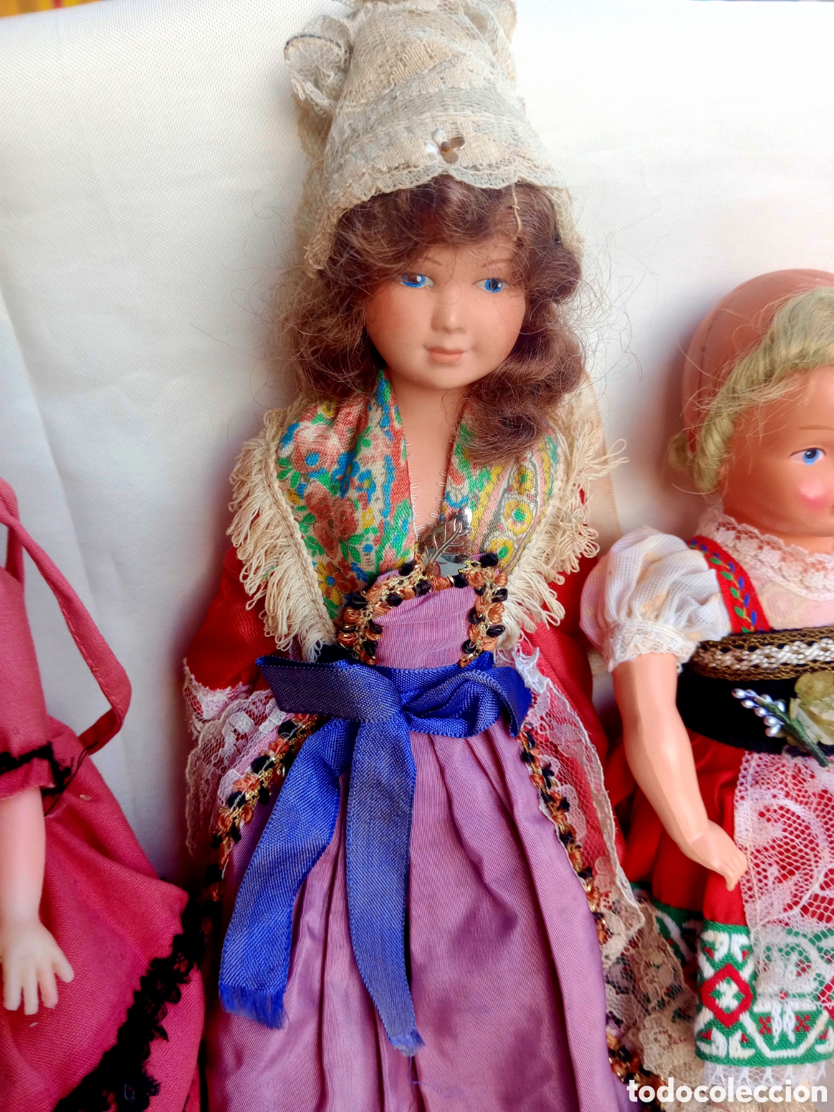 Mu&ntilde;ecas extranjeras: Lote de mu&ntilde;ecas antiguas - Foto 3
