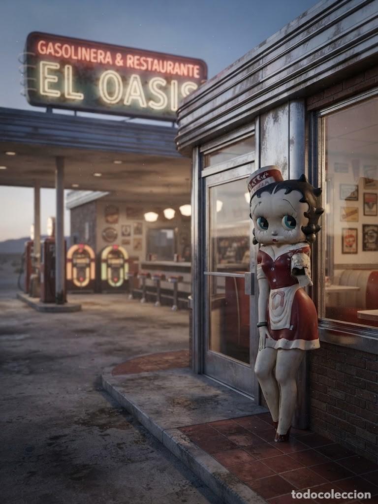 Bonecas Internacionais: ANTIGUA Y GRANDE FIGURA BETTY BOOP DINER 150 CMS
