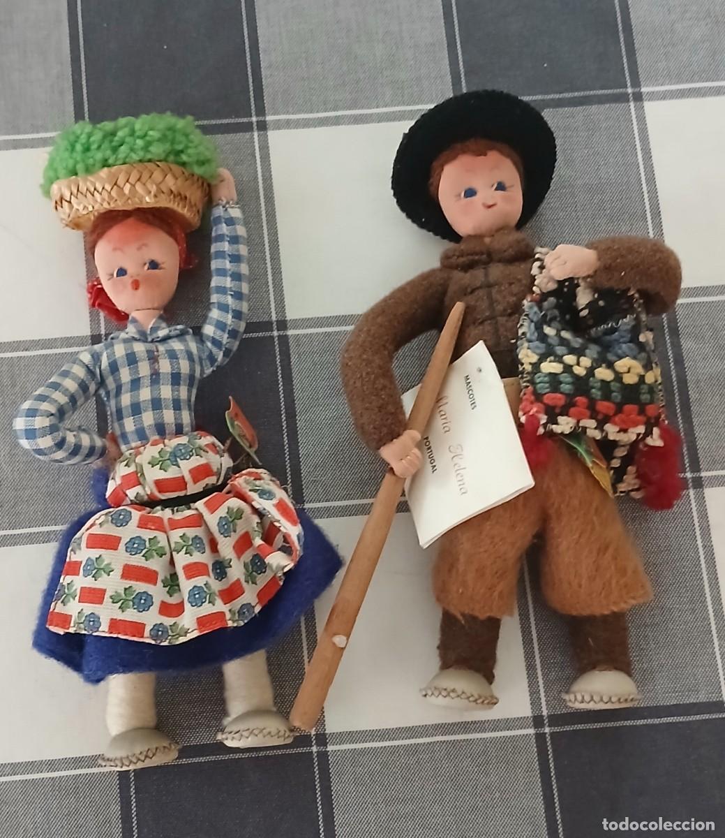 Mu&ntilde;ecas extranjeras: PAREJA DE MU&Ntilde;ECOS TELA Y FIELTRO