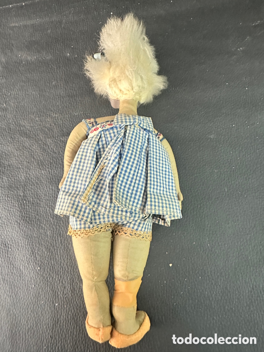 Mu&ntilde;ecas extranjeras: Mu&ntilde;eca de trapo cara pintada a mano - Foto 4