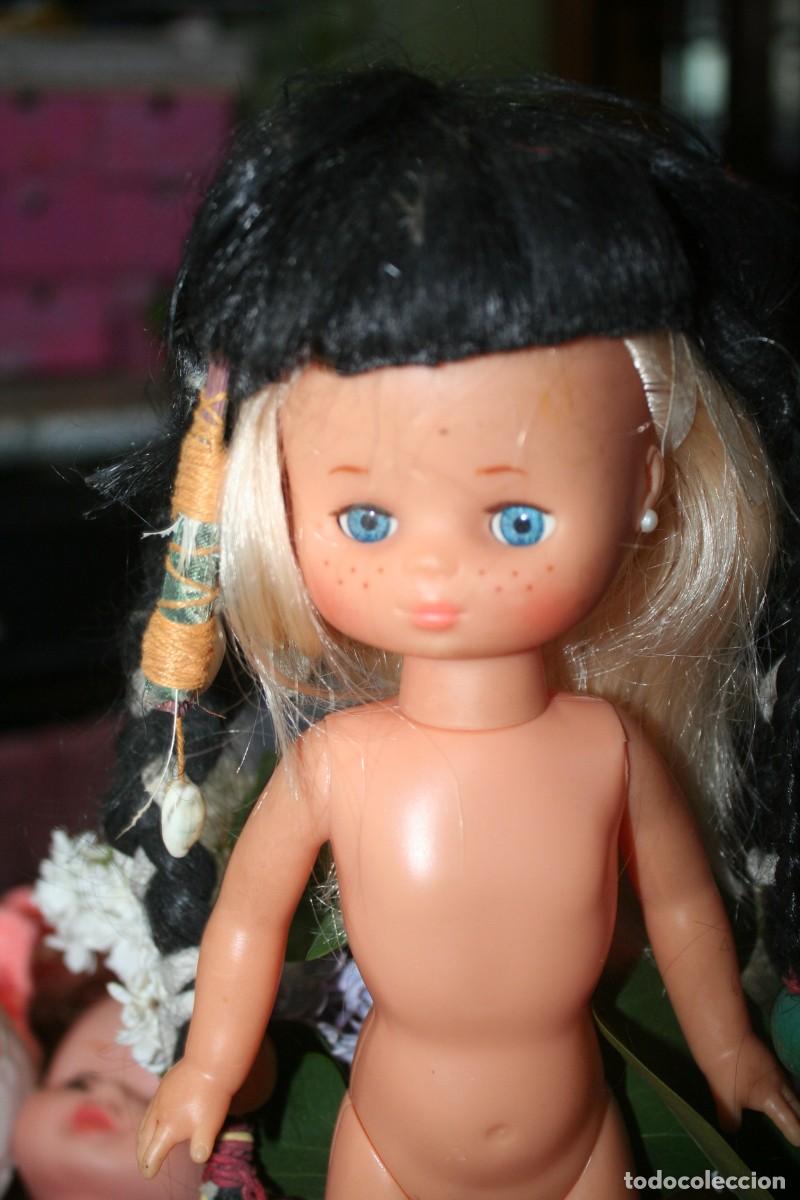 Mu&ntilde;ecas Lesly cl&aacute;sicas de colecci&oacute;n: peluca de india para mu&ntilde;eca lesly - Foto 2