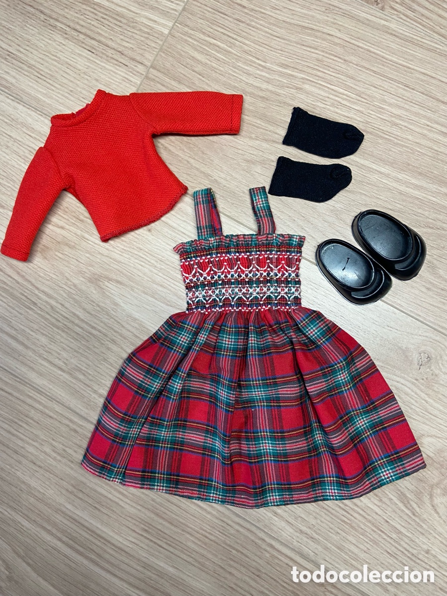 Mu&ntilde;ecas Lesly cl&aacute;sicas de colecci&oacute;n: Lesly conjunto escoc&eacute;s completo - Foto 1