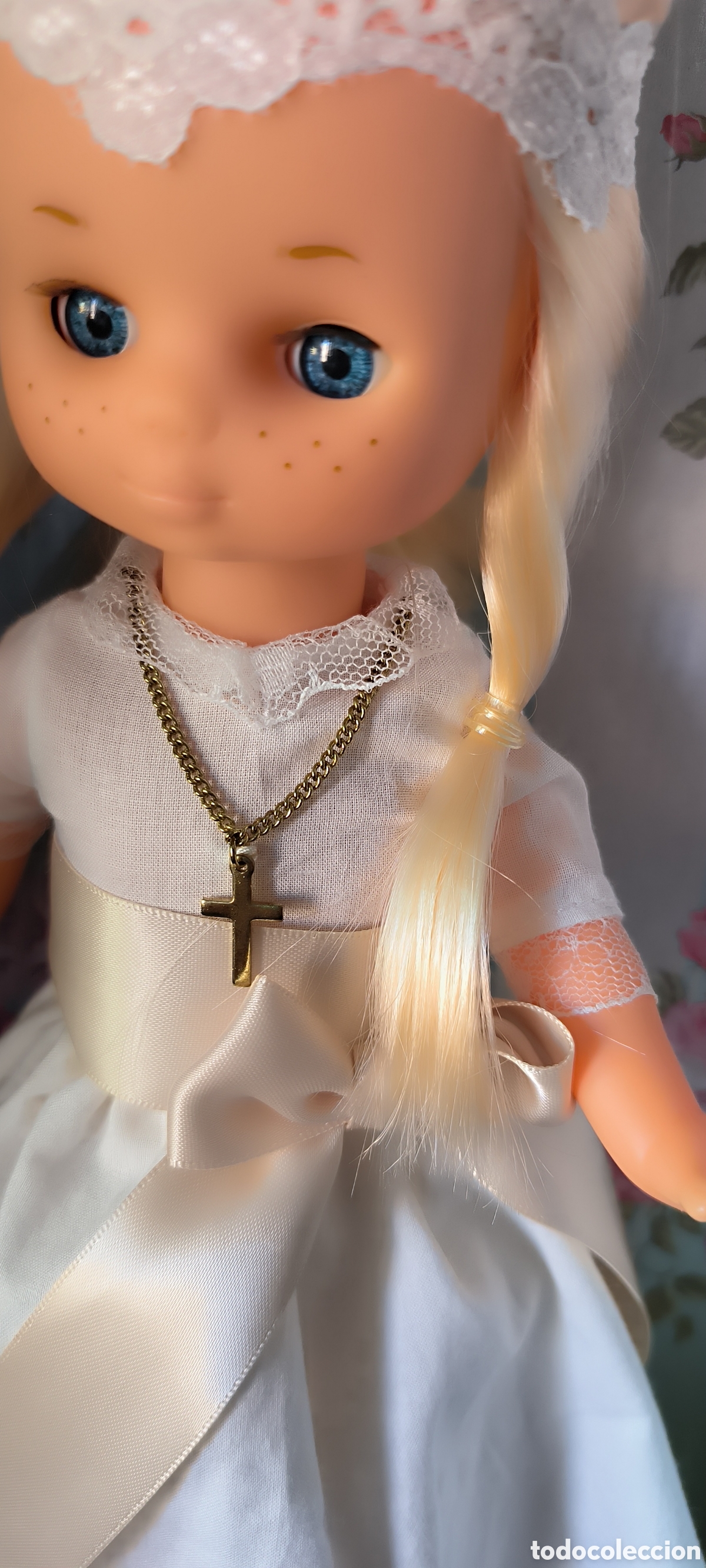Mu&ntilde;ecas Lesly cl&aacute;sicas de colecci&oacute;n: Mu&ntilde;eca Lesly comuni&oacute;n nueva en caja - Foto 2