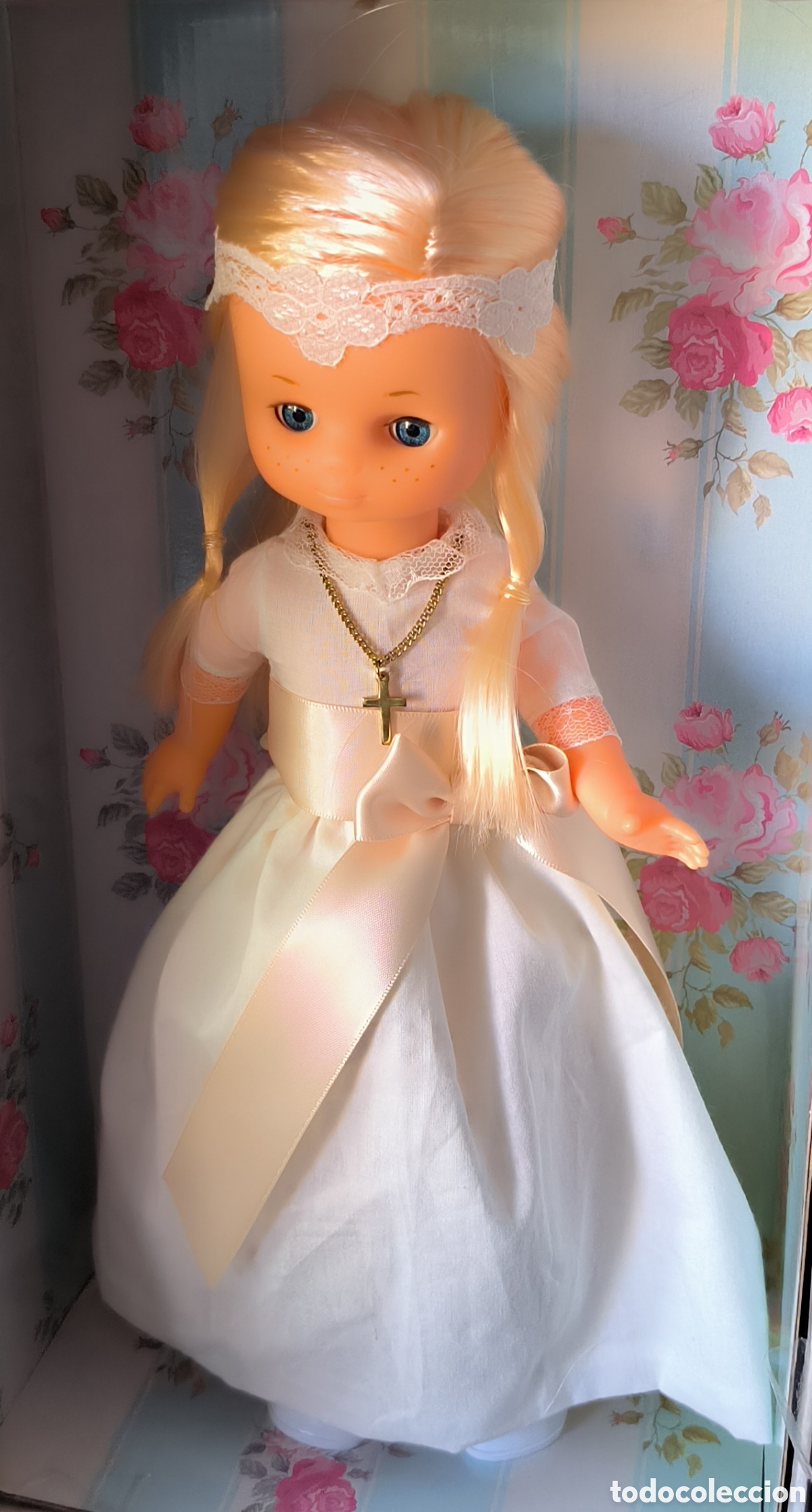 Mu&ntilde;ecas Lesly cl&aacute;sicas de colecci&oacute;n: Mu&ntilde;eca Lesly comuni&oacute;n nueva en caja - Foto 3
