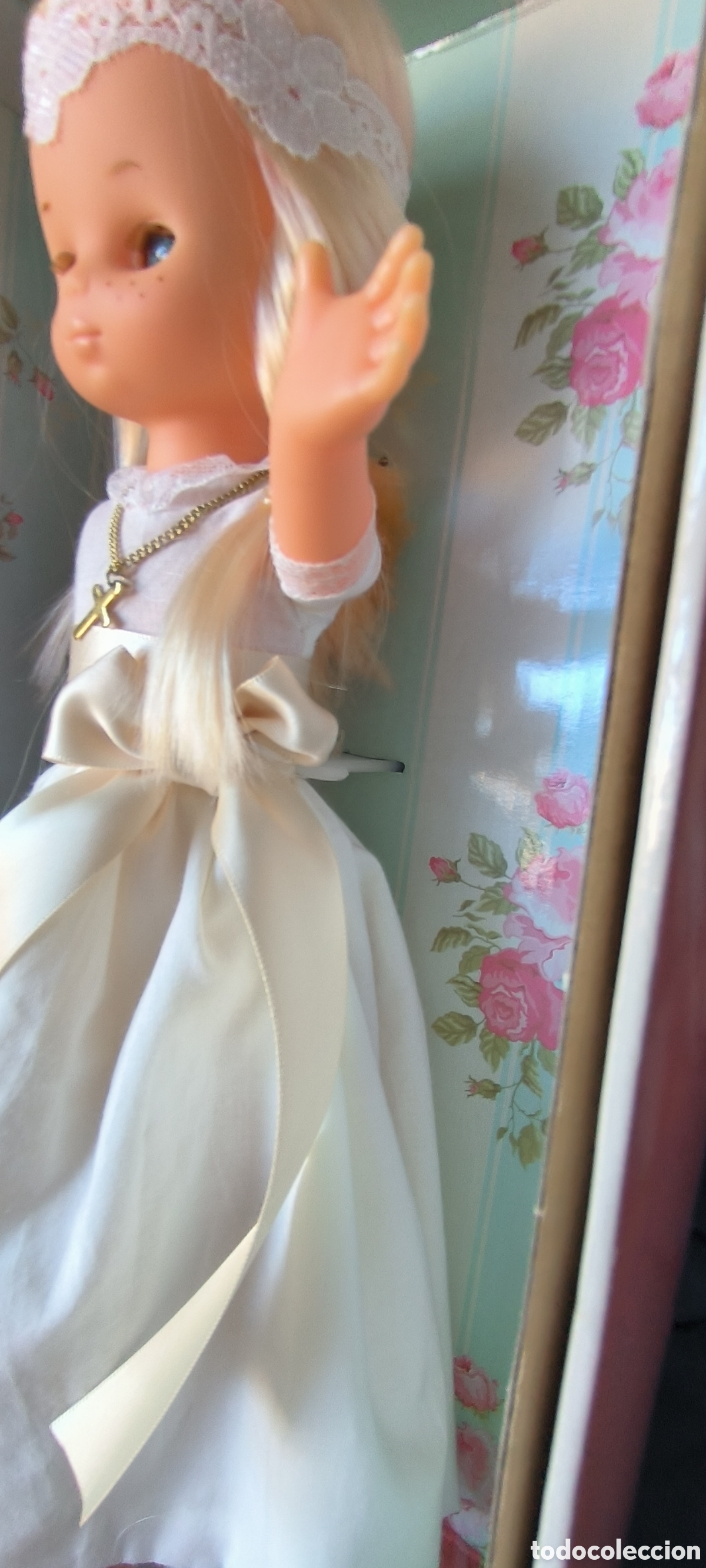 Mu&ntilde;ecas Lesly cl&aacute;sicas de colecci&oacute;n: Mu&ntilde;eca Lesly comuni&oacute;n nueva en caja - Foto 5