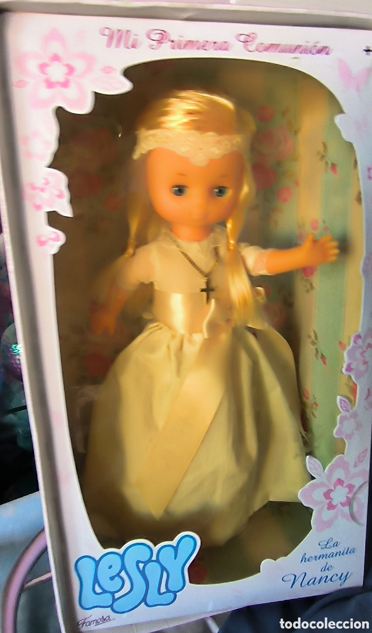 Mu&ntilde;ecas Lesly cl&aacute;sicas de colecci&oacute;n: Mu&ntilde;eca Lesly comuni&oacute;n nueva en caja - Foto 7