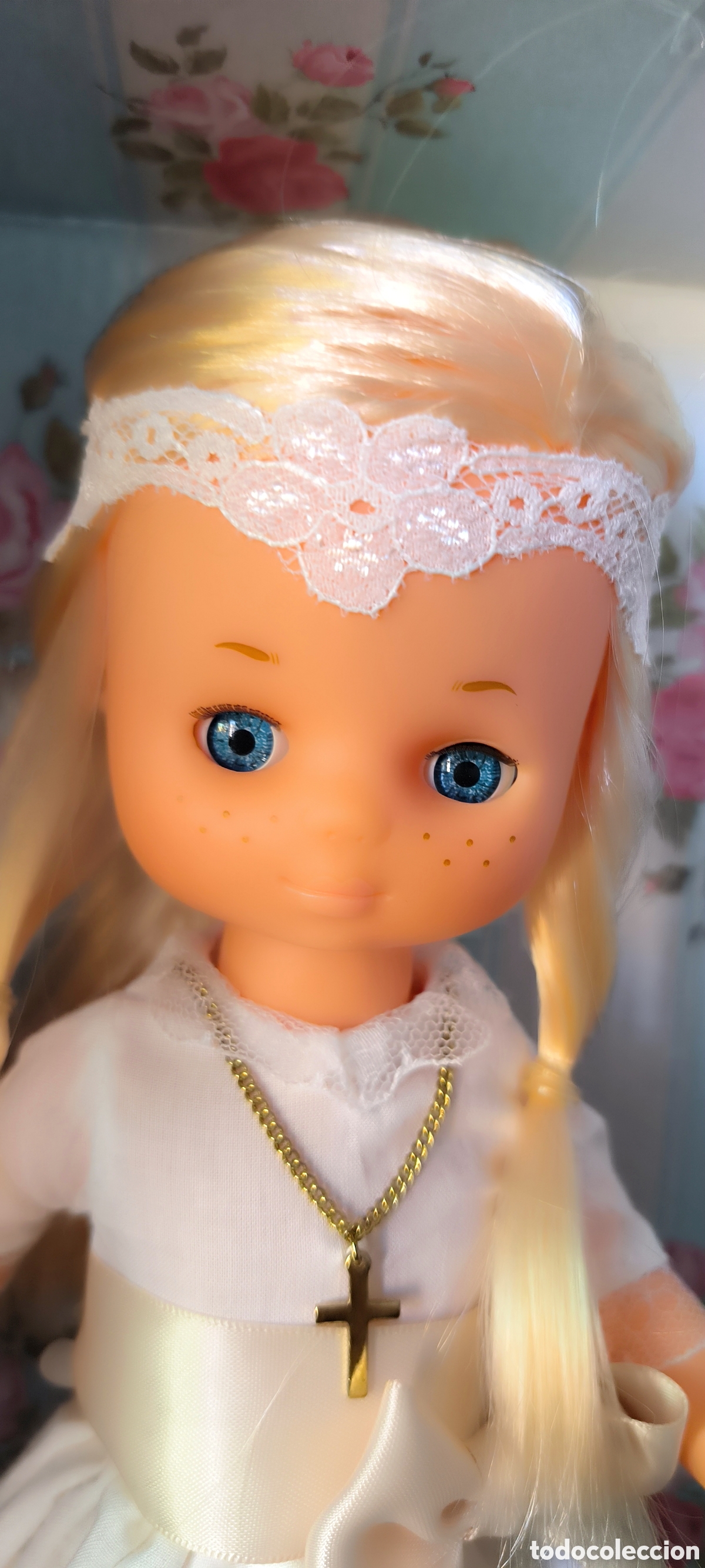 Mu&ntilde;ecas Lesly cl&aacute;sicas de colecci&oacute;n: Mu&ntilde;eca Lesly comuni&oacute;n nueva en caja - Foto 1
