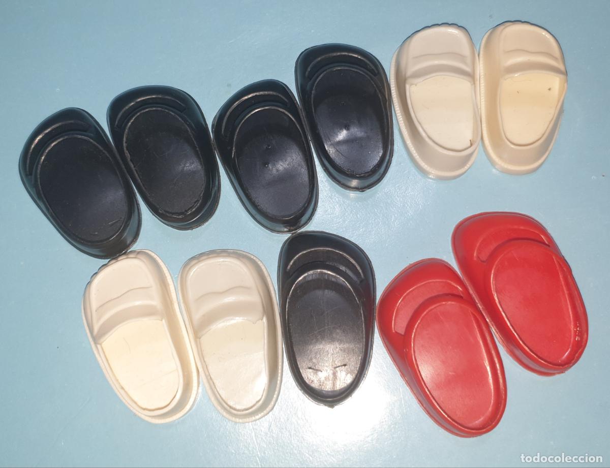 Mu&ntilde;ecas Lesly Cl&aacute;sicas de colecci&oacute;n: LOTE 5 PARES ZAPATOS DE LESLY