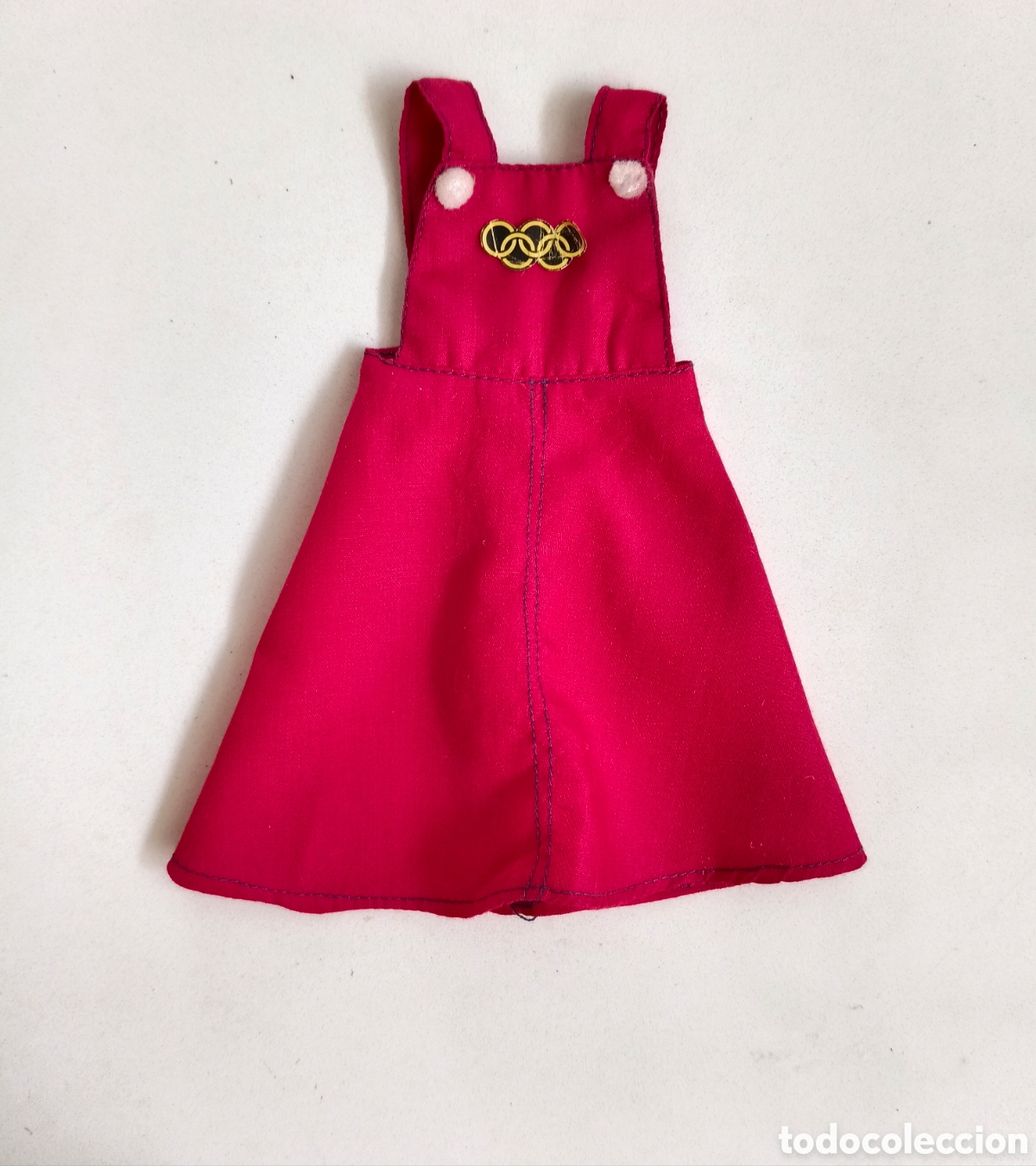 Mu&ntilde;ecas Lesly cl&aacute;sicas de colecci&oacute;n: Lesly conjunto Olimpiadas vestido pichi rojo Famosa a&ntilde;os 70