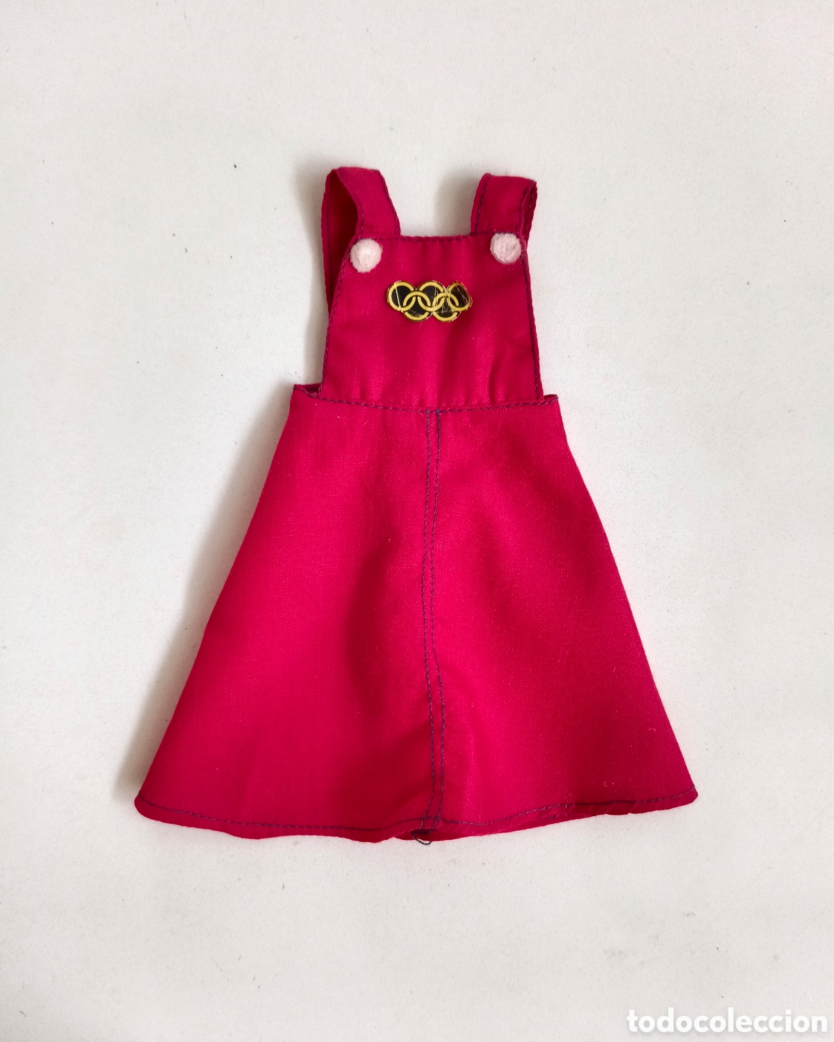 Mu&ntilde;ecas Lesly cl&aacute;sicas de colecci&oacute;n: Olimpiadas vestido pichi rojo Famosa a&ntilde;os 70