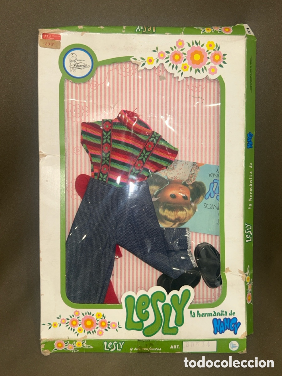 Mu&ntilde;ecas Lesly cl&aacute;sicas de colecci&oacute;n: CONJUNTO LESLY HERMANITA DE NANCY FAMOSA, BLACK JEANS REF 80534,CATALOGO,EN SU CAJA ORIGINAL*NUEVO*