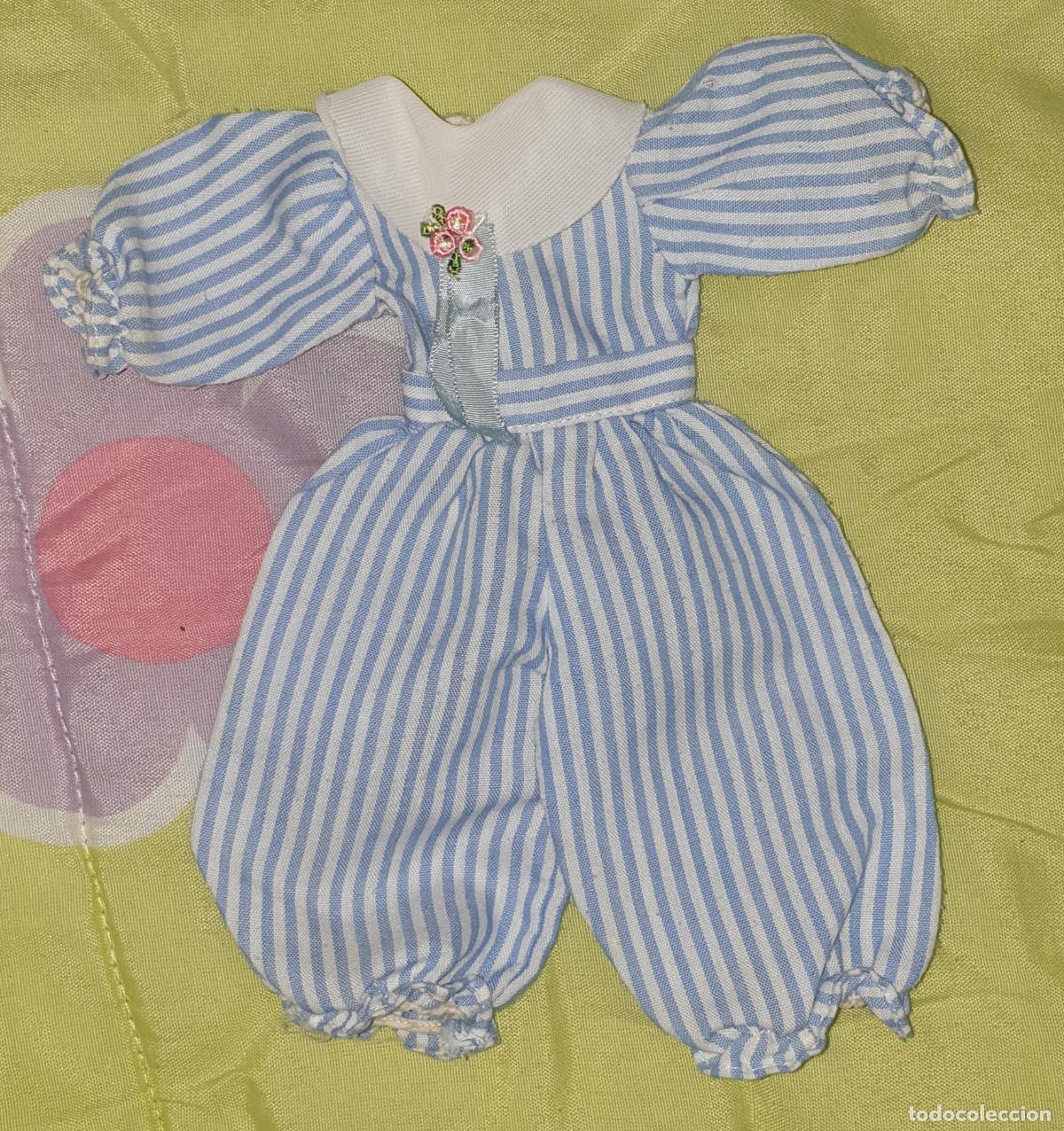 Mu&ntilde;ecas Lesly cl&aacute;sicas de colecci&oacute;n: DIF&Iacute;CIL CONJUNTO MONO RAYAS DE LESLY