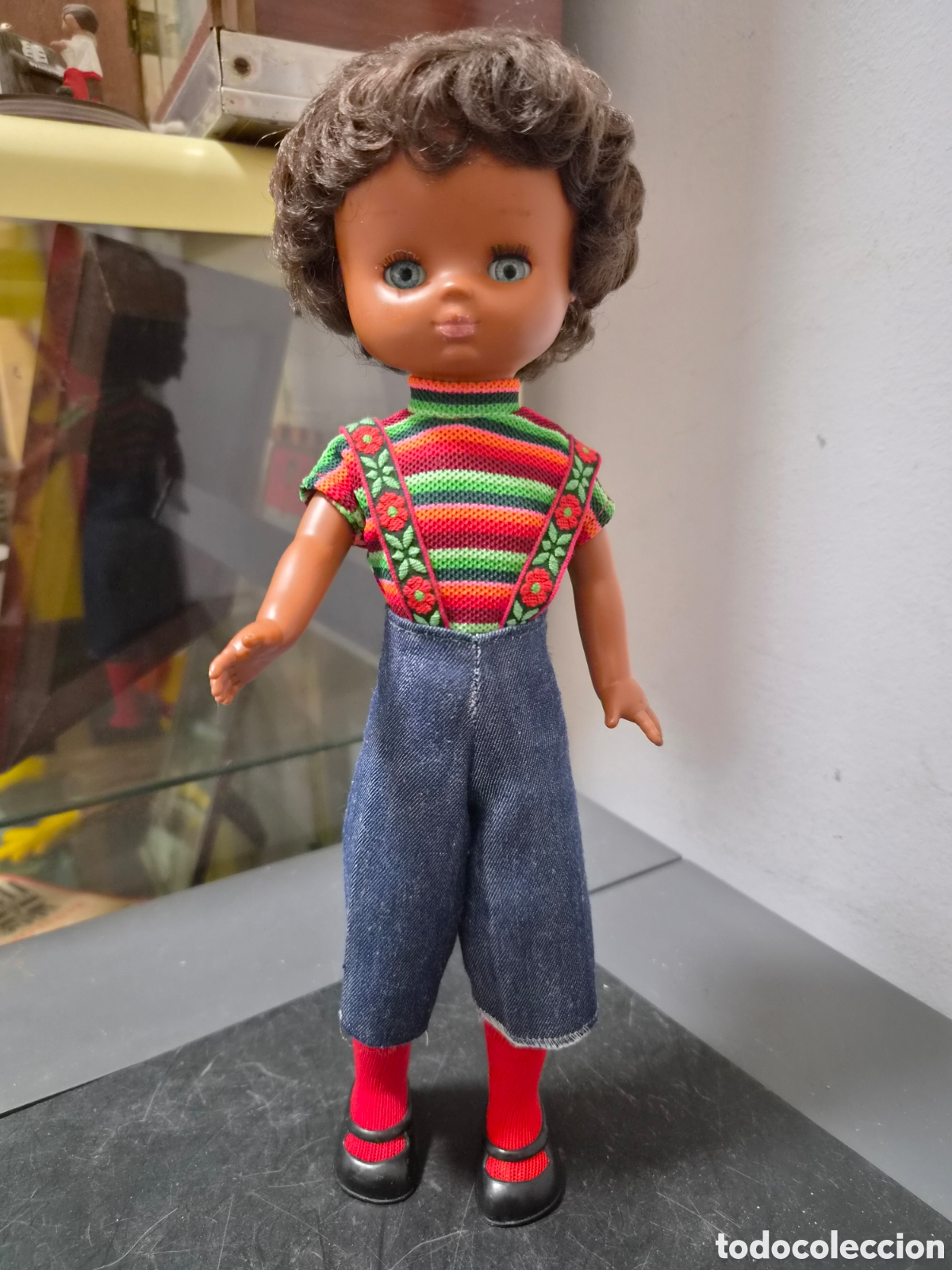 Mu&ntilde;ecas Lesly cl&aacute;sicas de colecci&oacute;n: ANTIGUA MU&Ntilde;ECA LESLY NEGRITA ORIGINAL
