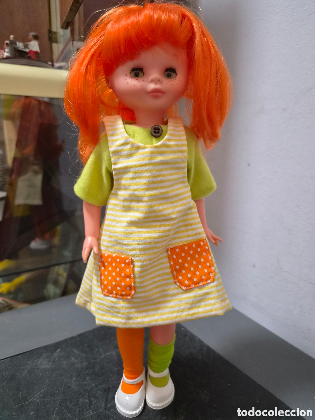 Mu&ntilde;ecas Lesly cl&aacute;sicas de colecci&oacute;n: ANTIGUA MU&Ntilde;ECA LESLY PIPI CALZASLARGAS ORIGINAL GRAN ESTADO