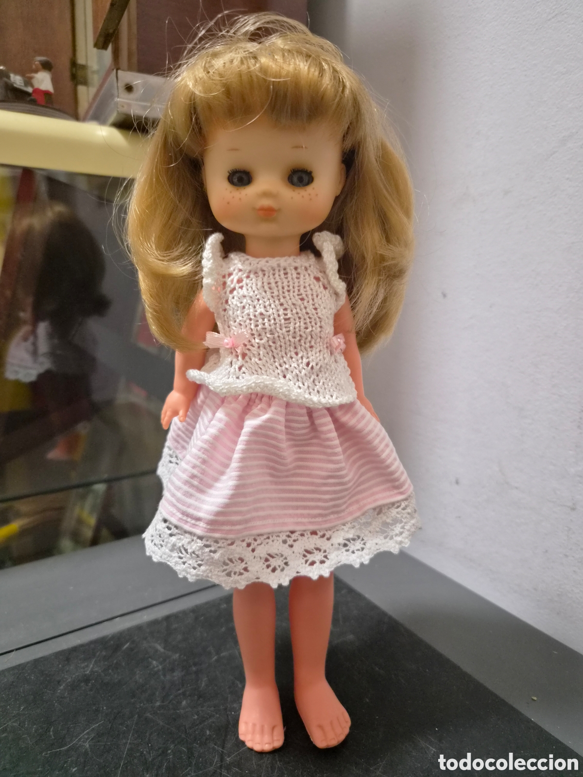 Mu&ntilde;ecas Lesly cl&aacute;sicas de colecci&oacute;n: ANTIGUA MU&Ntilde;ECA LESLY ORIGINAL DIEZ PECAS GRAN ESTADO