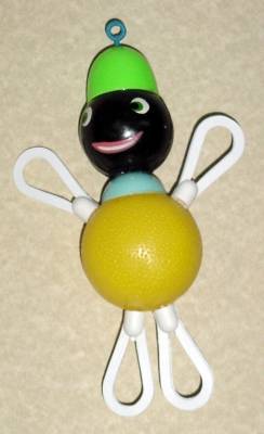 Mu&ntilde;ecas modernas: ANTIGUO SONAJERO DE NEGRITO - Foto 1