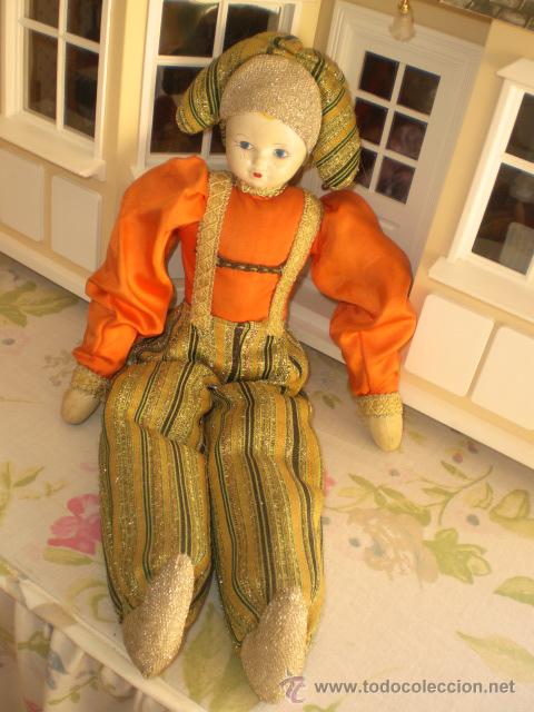Mu&ntilde;ecas modernas: ANTIGUO PAYASO DE TRAPO - Foto 1