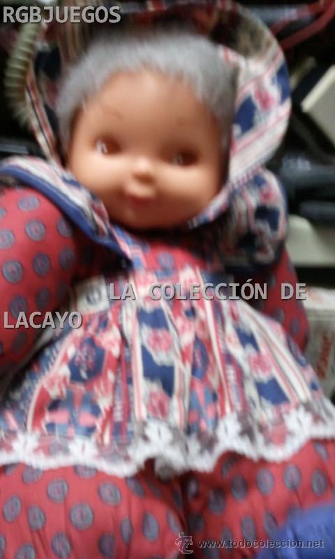 Mu&ntilde;ecas modernas: 2 MU&Ntilde;ECAS DE TRAPO CON GARA DE GOMA - Foto 4