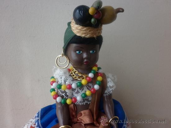 Mu&ntilde;ecas modernas: ANTIGUA MU&Ntilde;ECA NEGRA DE CELULOIDE DE R&Iacute;O DE JANEIRO, BRASIL - Foto 8