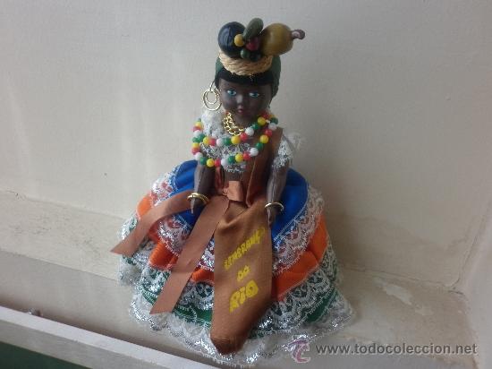 Mu&ntilde;ecas modernas: ANTIGUA MU&Ntilde;ECA NEGRA DE CELULOIDE DE R&Iacute;O DE JANEIRO, BRASIL - Foto 7