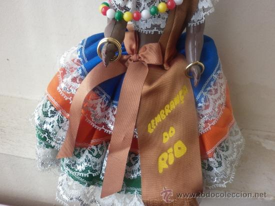 Mu&ntilde;ecas modernas: ANTIGUA MU&Ntilde;ECA NEGRA DE CELULOIDE DE R&Iacute;O DE JANEIRO, BRASIL - Foto 6