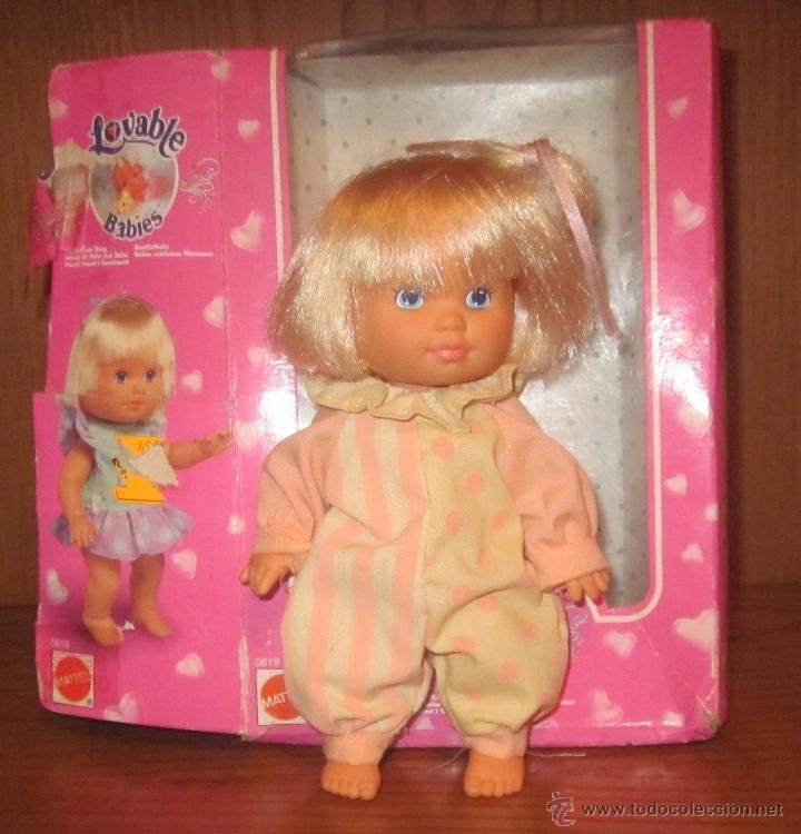 Mu&ntilde;ecas modernas: MU&Ntilde;ECA LOVABLE BABIES,MATTEL,CAJA ORIGINAL,A&Ntilde;O 1992 - Foto 1