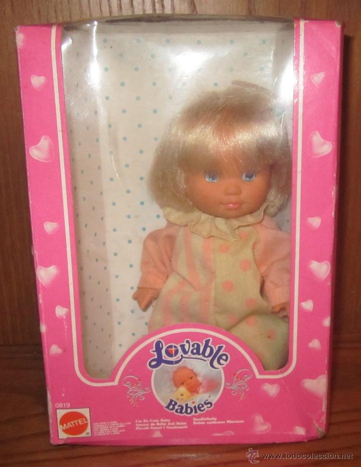 Mu&ntilde;ecas modernas: MU&Ntilde;ECA LOVABLE BABIES,MATTEL,CAJA ORIGINAL,A&Ntilde;O 1992 - Foto 2