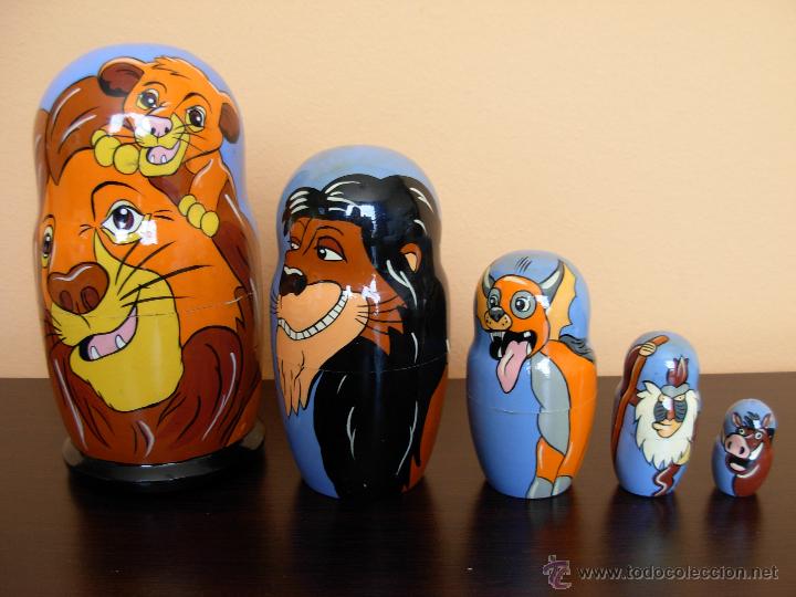Mu&ntilde;ecas modernas: Matrioska o mu&ntilde;eca rusa de El rey le&oacute;n - Foto 1