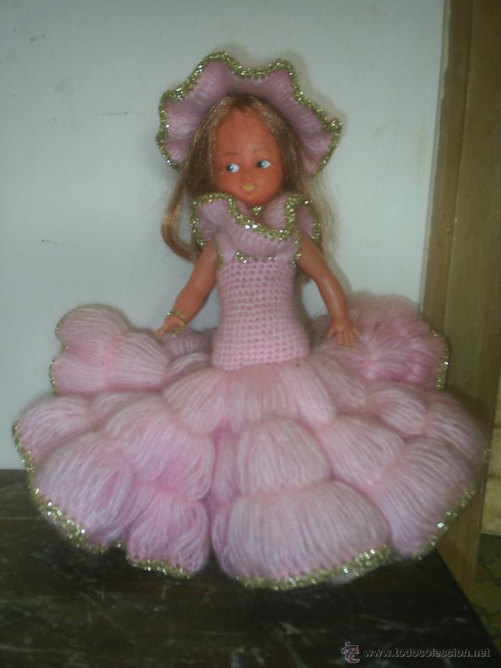 Mu&ntilde;ecas modernas: mu&ntilde;eca con vestido hecho a mano - Foto 1