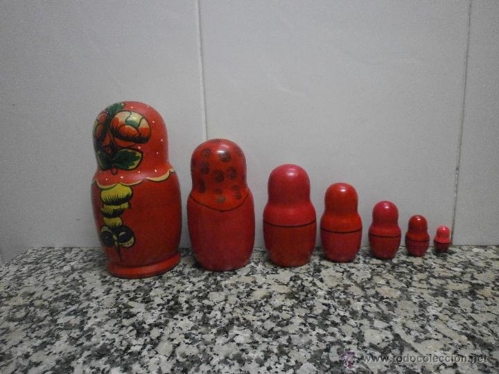 Mu&ntilde;ecas modernas: MATRIOSKA MU&Ntilde;ECA RUSA DE MADERA.7 MU&Ntilde;ECAS - Foto 3