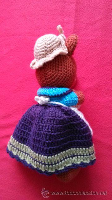 Mu&ntilde;ecas modernas: ANTIGUO MU&Ntilde;ECO GANCHILLO 26CM - Foto 2